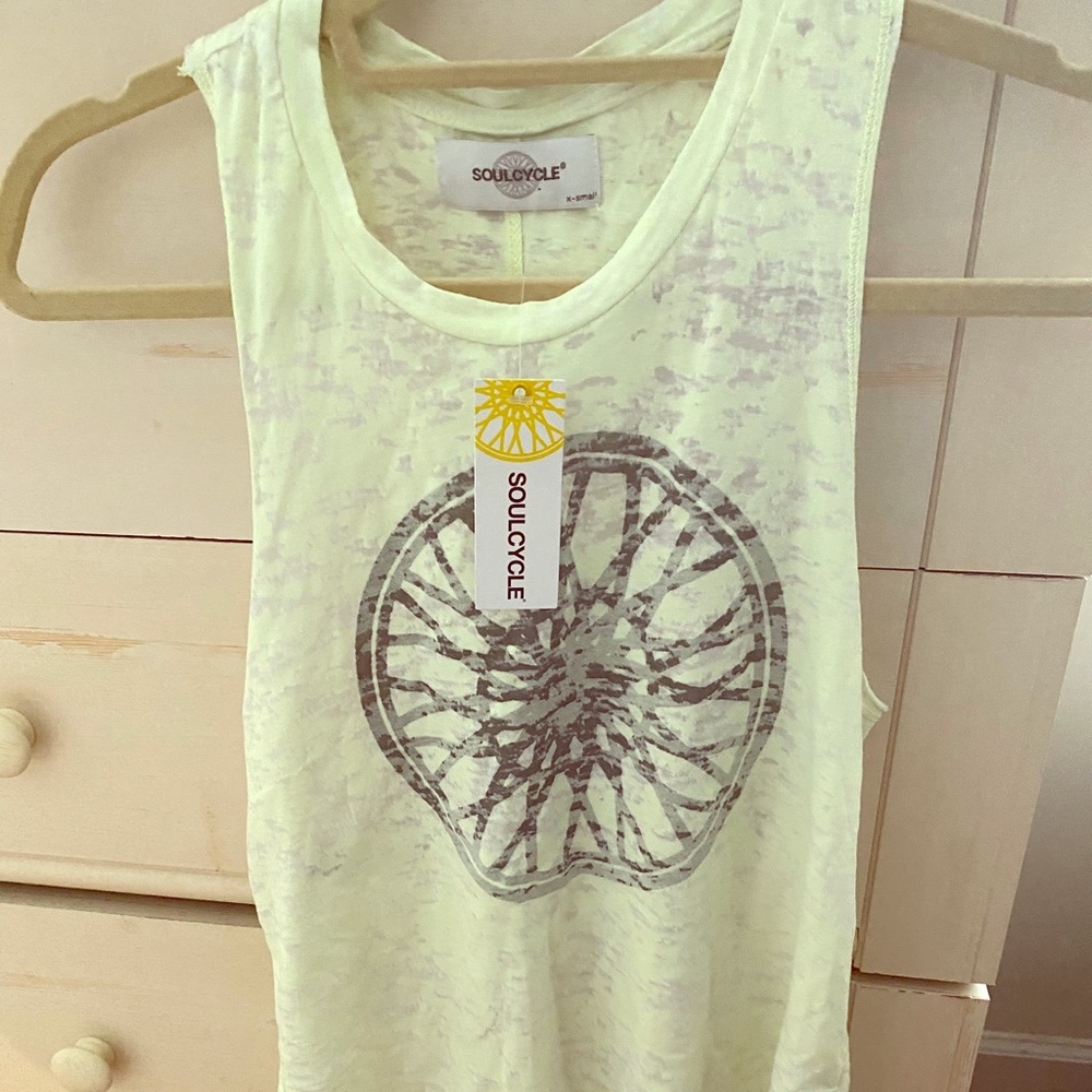 NWT Soulcycle Neon Yellow Tank Sz XS
